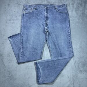 Levis 501 Jeans Mens 44x33 Original Fit Straight ButtonFly Cowboy Rodeo Ranch